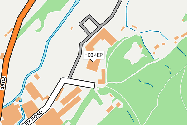 HD9 4EP map - OS OpenMap – Local (Ordnance Survey)