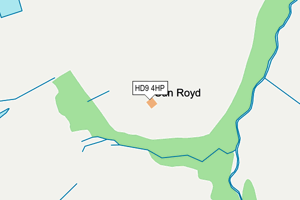 HD9 4HP map - OS OpenMap – Local (Ordnance Survey)