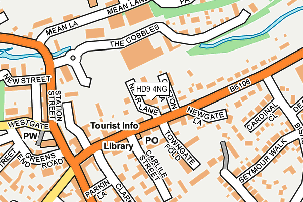 HD9 4NG map - OS OpenMap – Local (Ordnance Survey)