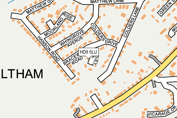 HD9 5LU map - OS OpenMap – Local (Ordnance Survey)