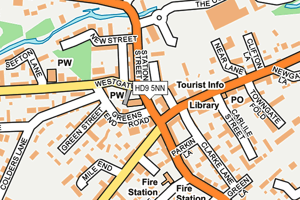 HD9 5NN map - OS OpenMap – Local (Ordnance Survey)