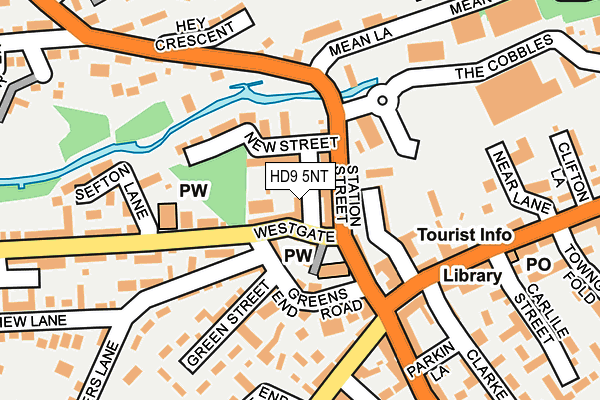 Map of KCW LTD at local scale