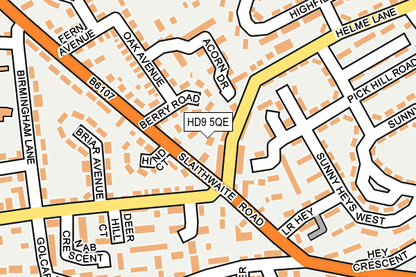 HD9 5QE map - OS OpenMap – Local (Ordnance Survey)
