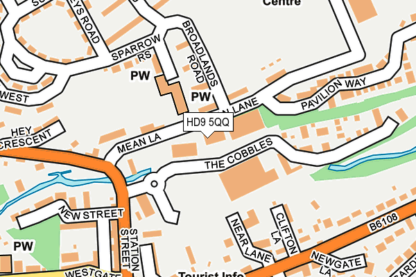HD9 5QQ map - OS OpenMap – Local (Ordnance Survey)