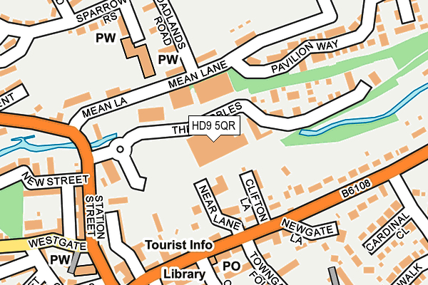 HD9 5QR map - OS OpenMap – Local (Ordnance Survey)