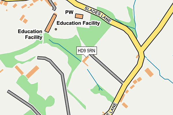 HD9 5RN map - OS OpenMap – Local (Ordnance Survey)