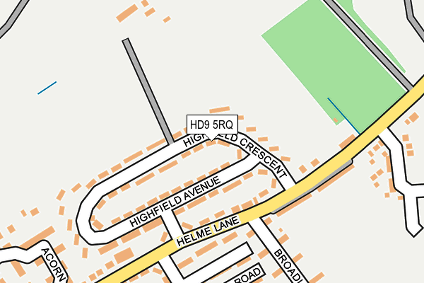 HD9 5RQ map - OS OpenMap – Local (Ordnance Survey)