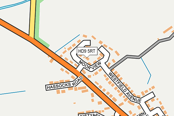 HD9 5RT map - OS OpenMap – Local (Ordnance Survey)