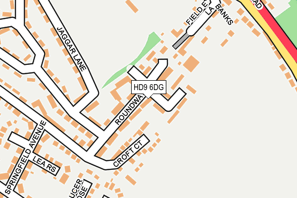 HD9 6DG map - OS OpenMap – Local (Ordnance Survey)