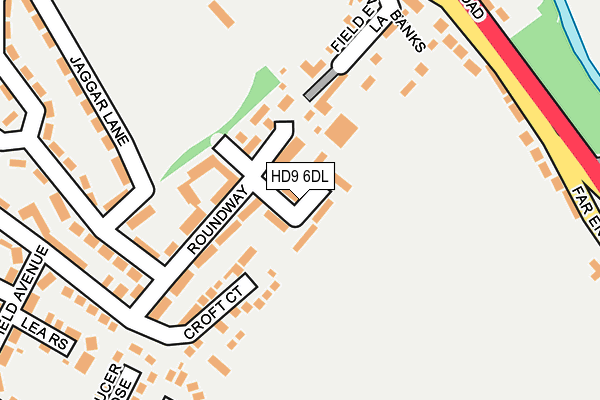 HD9 6DL map - OS OpenMap – Local (Ordnance Survey)