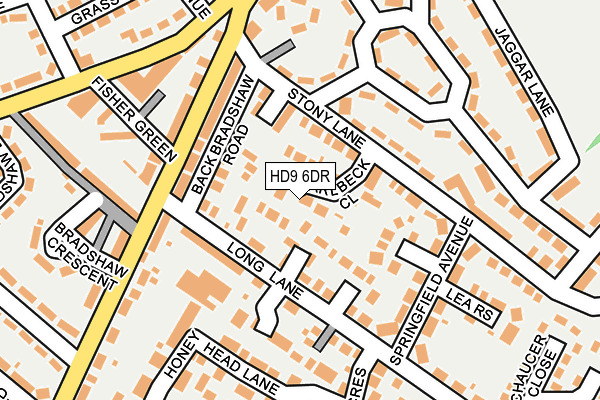 HD9 6DR map - OS OpenMap – Local (Ordnance Survey)