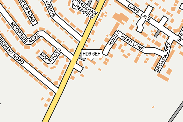 HD9 6EH map - OS OpenMap – Local (Ordnance Survey)
