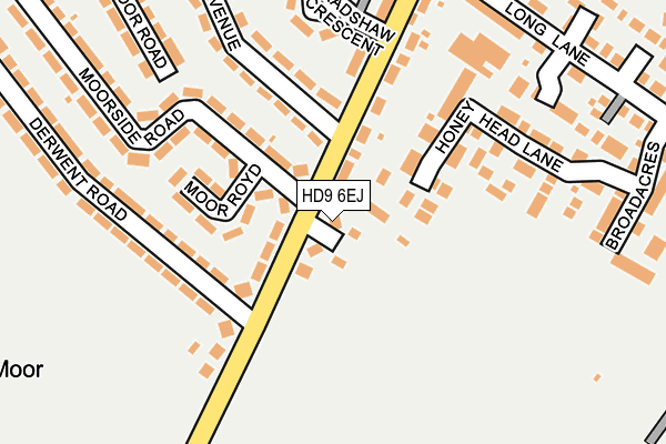 HD9 6EJ map - OS OpenMap – Local (Ordnance Survey)