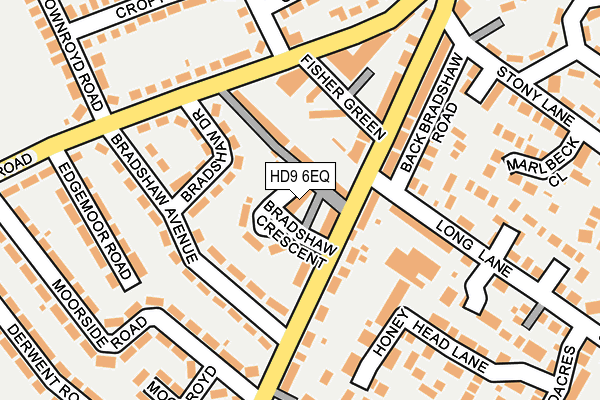 HD9 6EQ map - OS OpenMap – Local (Ordnance Survey)