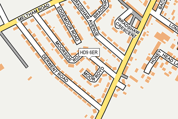 HD9 6ER map - OS OpenMap – Local (Ordnance Survey)