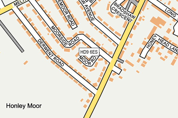 HD9 6ES map - OS OpenMap – Local (Ordnance Survey)