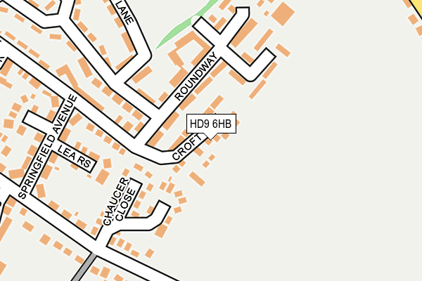 HD9 6HB map - OS OpenMap – Local (Ordnance Survey)