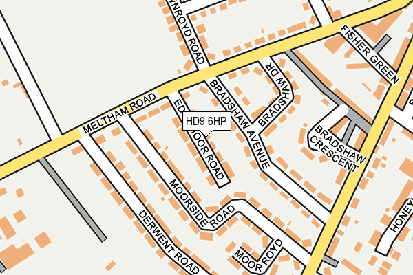 HD9 6HP map - OS OpenMap – Local (Ordnance Survey)