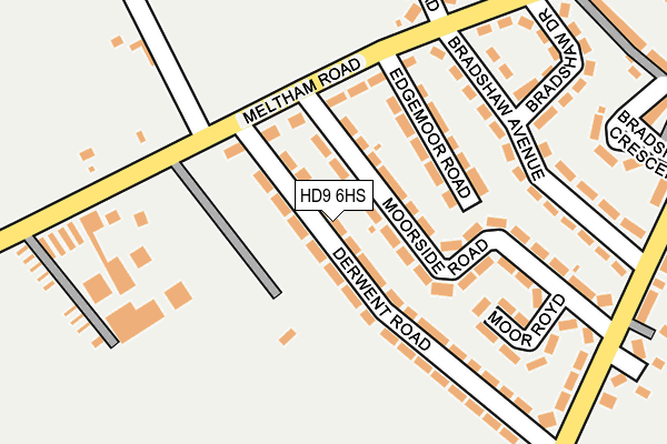 HD9 6HS map - OS OpenMap – Local (Ordnance Survey)
