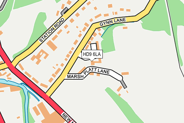 HD9 6LA map - OS OpenMap – Local (Ordnance Survey)