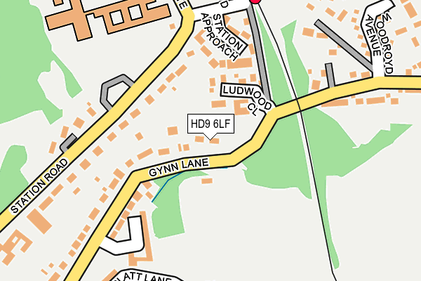 HD9 6LF map - OS OpenMap – Local (Ordnance Survey)