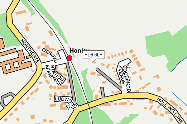 HD9 6LH map - OS OpenMap – Local (Ordnance Survey)
