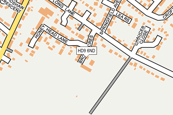 HD9 6ND map - OS OpenMap – Local (Ordnance Survey)