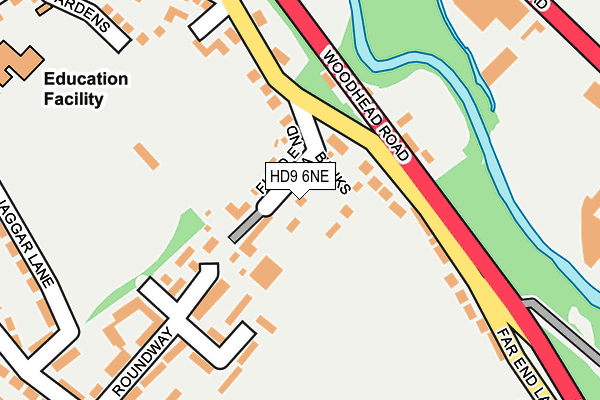 HD9 6NE map - OS OpenMap – Local (Ordnance Survey)