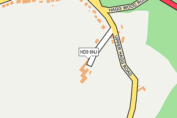HD9 6NJ map - OS OpenMap – Local (Ordnance Survey)