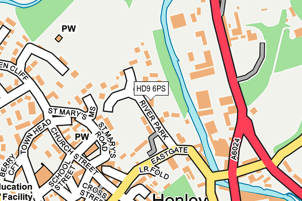 HD9 6PS map - OS OpenMap – Local (Ordnance Survey)