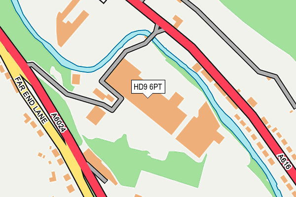HD9 6PT map - OS OpenMap – Local (Ordnance Survey)