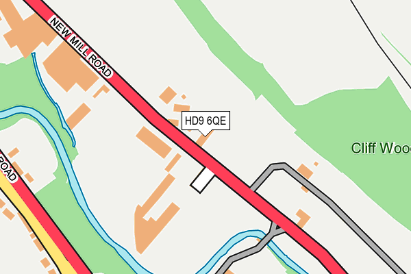 HD9 6QE map - OS OpenMap – Local (Ordnance Survey)