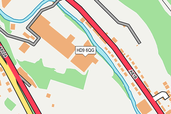 HD9 6QG map - OS OpenMap – Local (Ordnance Survey)