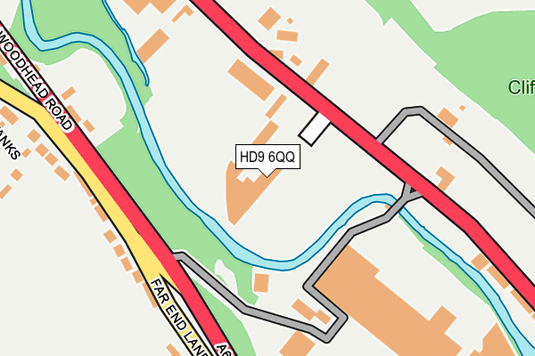 HD9 6QQ map - OS OpenMap – Local (Ordnance Survey)