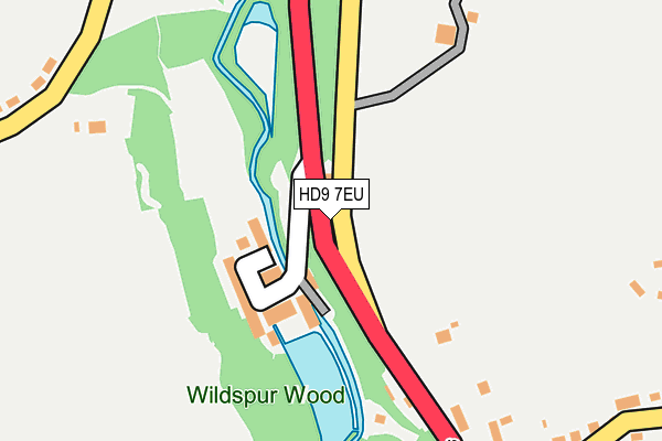 HD9 7EU map - OS OpenMap – Local (Ordnance Survey)