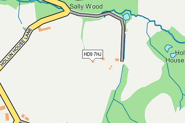 HD9 7HJ map - OS OpenMap – Local (Ordnance Survey)