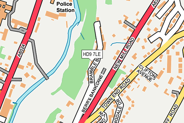 HD9 7LE map - OS OpenMap – Local (Ordnance Survey)