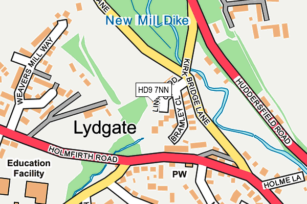 HD9 7NN map - OS OpenMap – Local (Ordnance Survey)