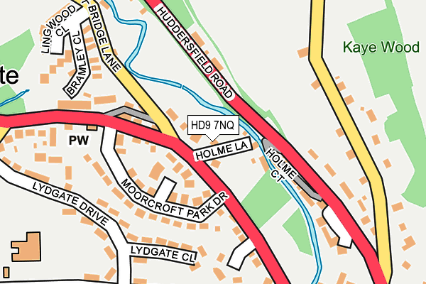 HD9 7NQ map - OS OpenMap – Local (Ordnance Survey)