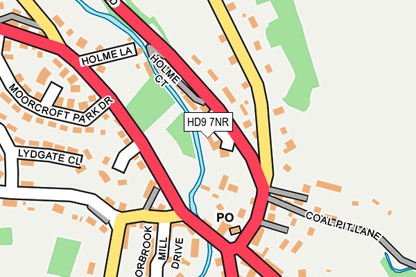 HD9 7NR map - OS OpenMap – Local (Ordnance Survey)
