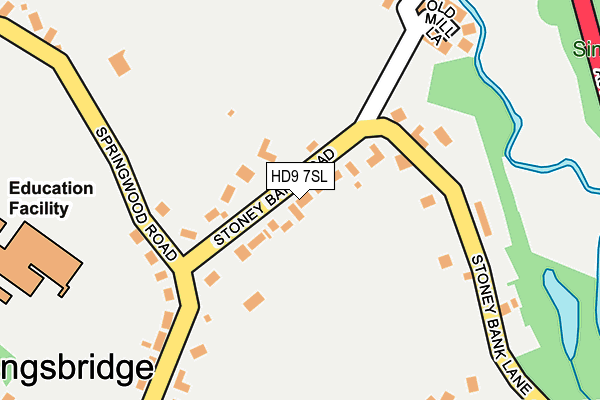 HD9 7SL map - OS OpenMap – Local (Ordnance Survey)