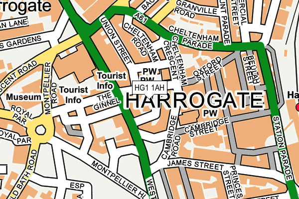 HG1 1AH map - OS OpenMap – Local (Ordnance Survey)