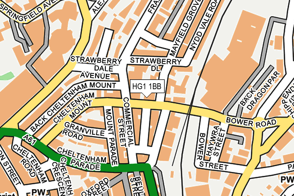 HG1 1BB map - OS OpenMap – Local (Ordnance Survey)