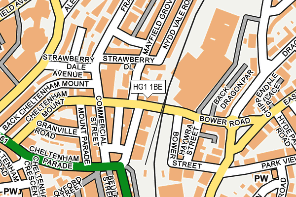 HG1 1BE map - OS OpenMap – Local (Ordnance Survey)