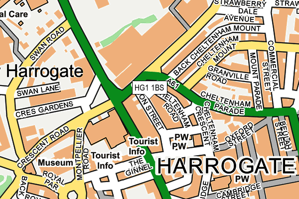 HG1 1BS map - OS OpenMap – Local (Ordnance Survey)