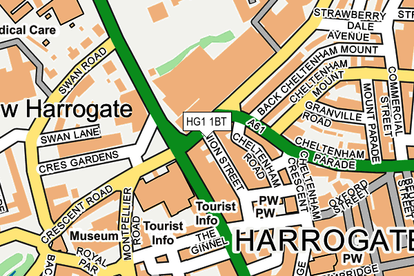 HG1 1BT map - OS OpenMap – Local (Ordnance Survey)