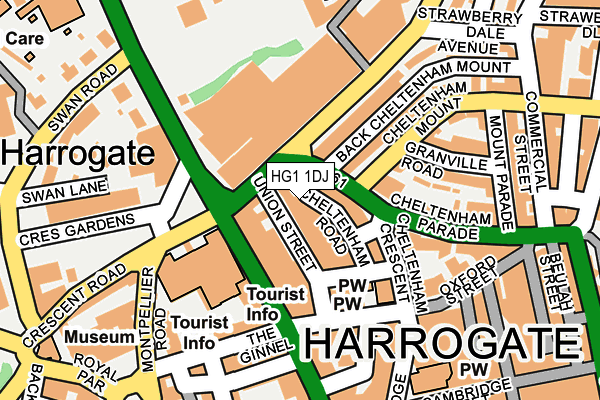 HG1 1DJ map - OS OpenMap – Local (Ordnance Survey)