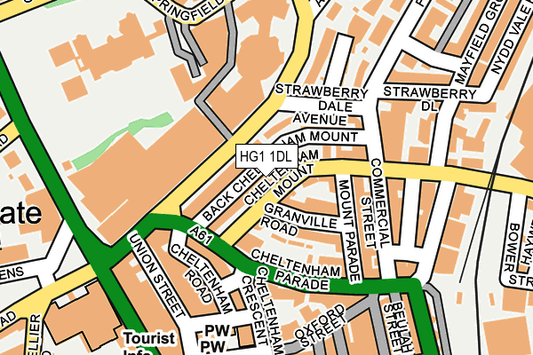 HG1 1DL map - OS OpenMap – Local (Ordnance Survey)