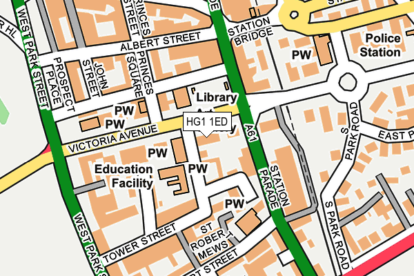 HG1 1ED map - OS OpenMap – Local (Ordnance Survey)