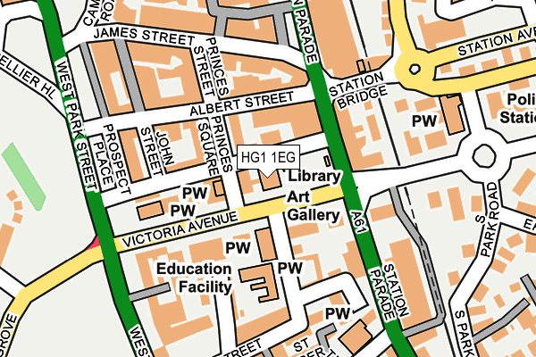 HG1 1EG map - OS OpenMap – Local (Ordnance Survey)